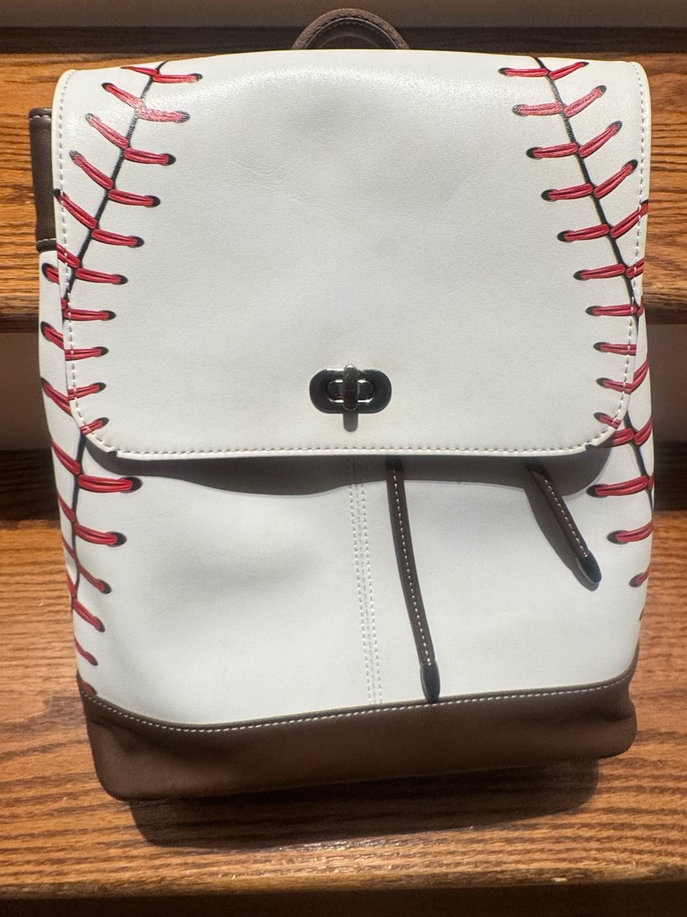 Baseball backpack purse